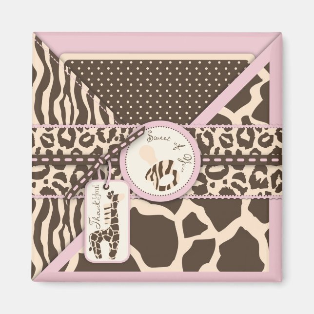 Safari Girl TY Magnet (Devant)