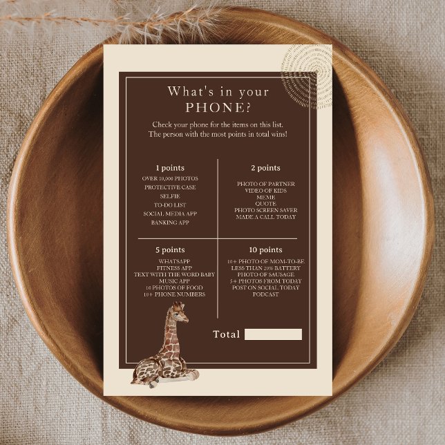 Safari Jungle Giraffe What’s in Your Phone Game (Créateur téléchargé)