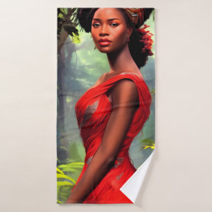 Safari Queen : Majestic Africaine Plumes rouges