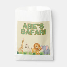 Safari upsherin anniversaire Favoriser les sacs