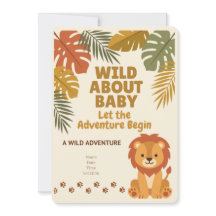 Safari Wild One | Faire-Part de Baby Shower