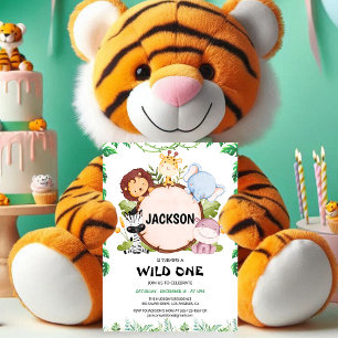Safari Wild Une invitation d'anniversaire