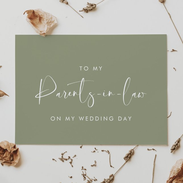 Sage À mes parents en droit sur ma carte de jour d (Créateur téléchargé)