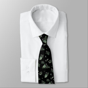 SAGE BLACK BOTANICAL EUCALYPTUS CRAVATE BLANCHE