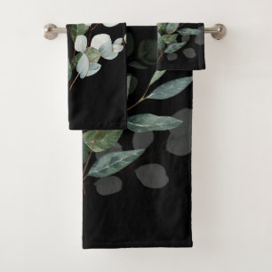 SAGE BLACK EUCALYPTUS TOWEL SET SALLE DE BAINS