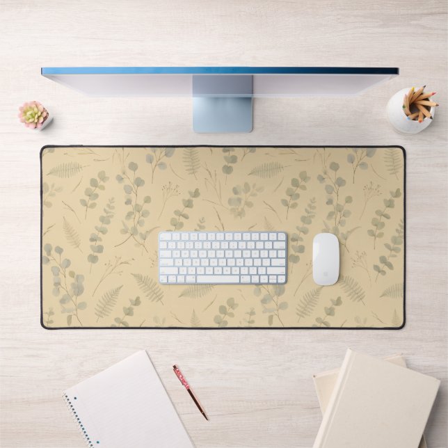 Sage Botanique Eucalyptus Fleur Pressée Minimalist (Bureau 1)