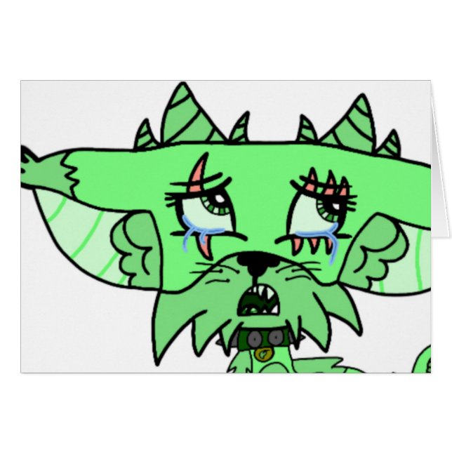 Sage Character Note Card - Blank (Devant horizontal)