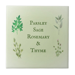Sage de Parsley Rosemary Thyme Herbe Carreaux en c