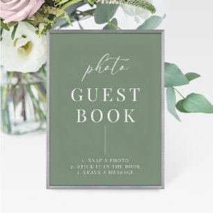 Sage Green Moderne Élégant Mariage Symbole de mari