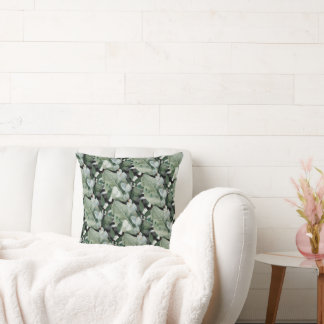 SAGE GREEN PRINTEMPS BRANCHE COUSSIN NOIR