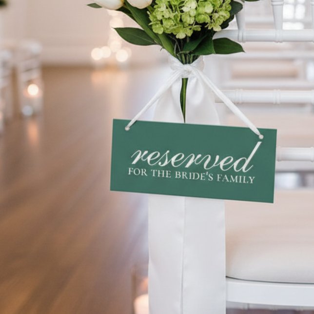 Sage Green Réservé Président de la cérémonie de Ma (Add a graceful and functional touch to your ceremony with this Sage Green Reserved Wedding Sign!)