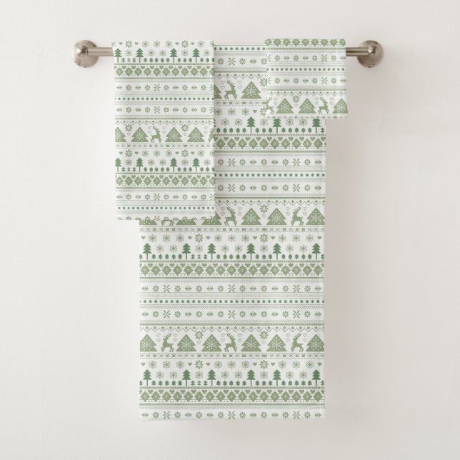 Sage Green Scandinavian Nordic hiver Noël (En situation)