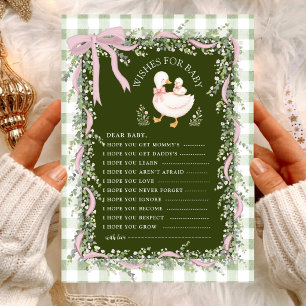 Sage Green Silly Goose Vœux pour Jeu de Bébé