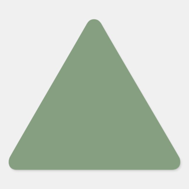 Sage Green Triangle Sticker (Devant)