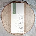Sage Green Wedding Name Tags 3.5 x 1 Slim Cards<br><div class="desc">Sage Green Slim Name Tags / Cards: Soft sage green brings a calm, natural look to these modern DIY wedding name tags. Each 3.5" × 5" card includes multiple slim tags that trim down to 3.5" × 1", making them ideal for place cards, seating cards, or name cards attached to...</div>
