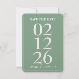 Sage Green Whimsical Wedding Enregistrer la carte