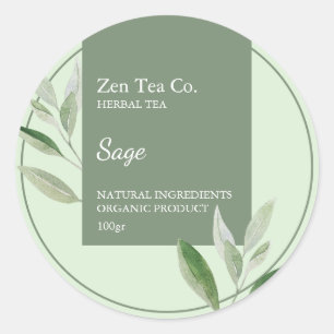 Sage Herbal Tea Étiquette
