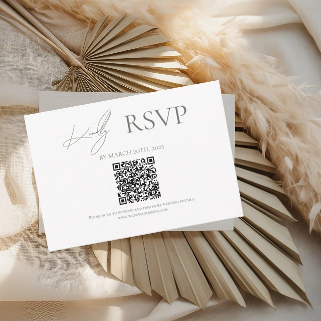 Sage Là Où Forever Commence Le Mariage Cartes RSVP (Créateur téléchargé)
