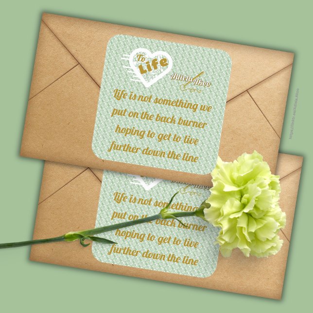 Sage Life Sticker par la poète Adiela Akoo (Life Quote Sticker by Poet Adiela Akoo. Love it? GET it! Browse the store for more great gift ideas)