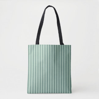 Sage & Sac fourre-tout gris vert foncé rayé