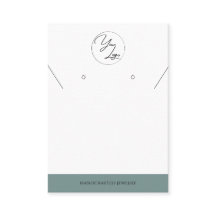 Sage simple | Carte d'affichage de bijoux de logo