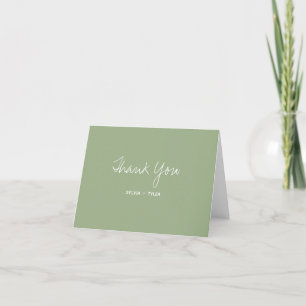 Sage Typographie Mariage Merci
