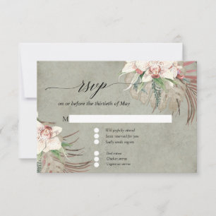 Sage Vert Aquarelle Floral Tropical Folio RSVP