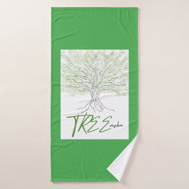 Sagesse de l'arbre (Serviette de bain)