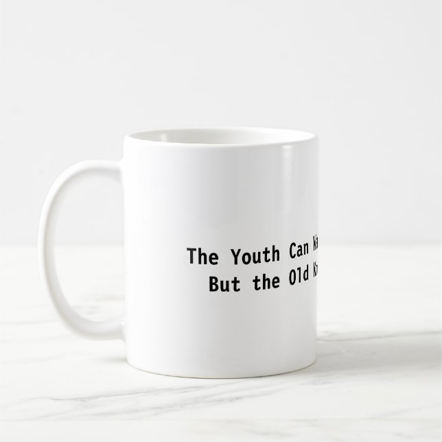 Sagesse d'être vieille Mug (Gauche)