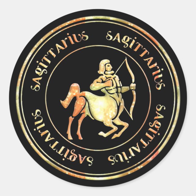 Sagittaire Astrologie Zodiac d1 Stickers 3 (Devant)