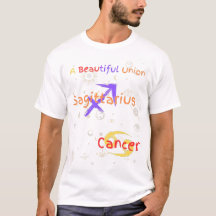 Sagittaire Cancer Couple T-shirt Zodiac