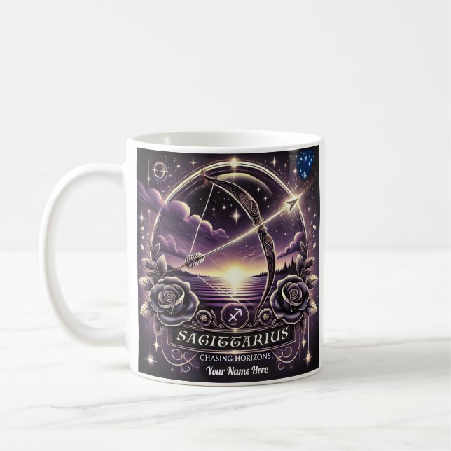 Sagittaire "Chasing Horizons" Zodiac Mug (Gauche)
