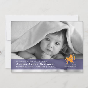 Sagittaire le Faire-part de naissance photo Archer