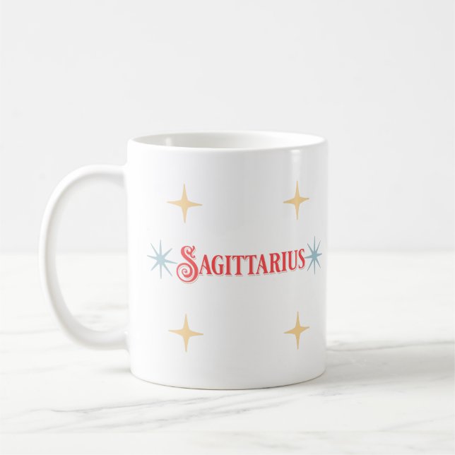 Sagittaire Symbole astrologique Café Mug (Gauche)