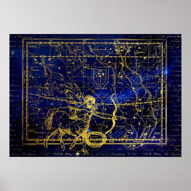 sagittarius constellation poster (Devant)