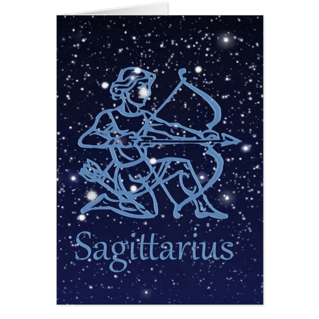 Sagittarius Constellation & Zodiac Signe avec étoi (Devant)