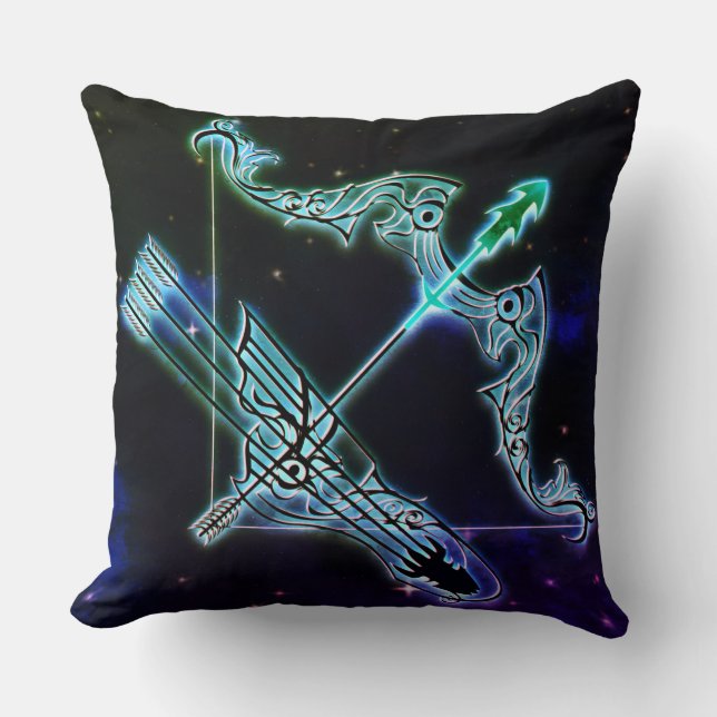 sagittarius l'archer zodiac coussin (Recto)