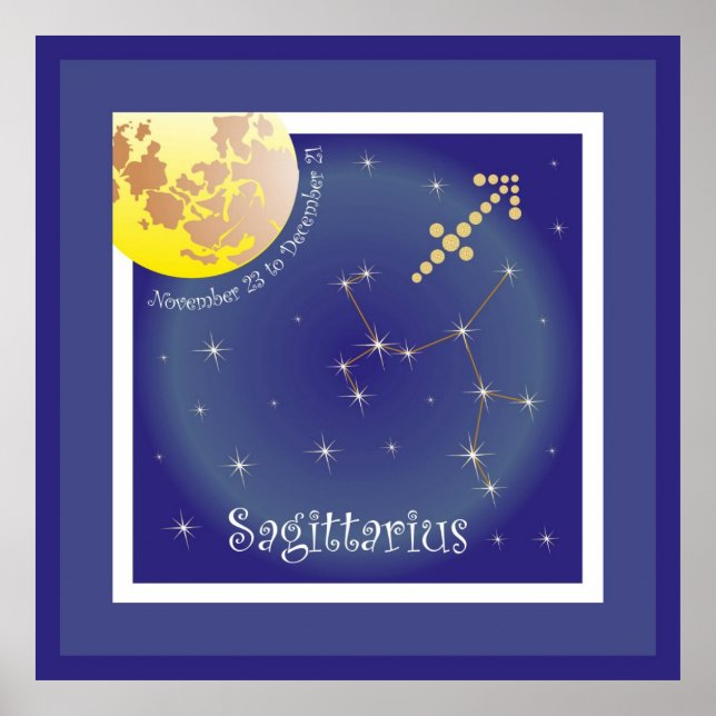 Sagittarius novembre 23 to December 21 Poster (Devant)