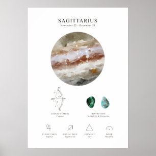 Sagittarius Poster des signes astrologiques