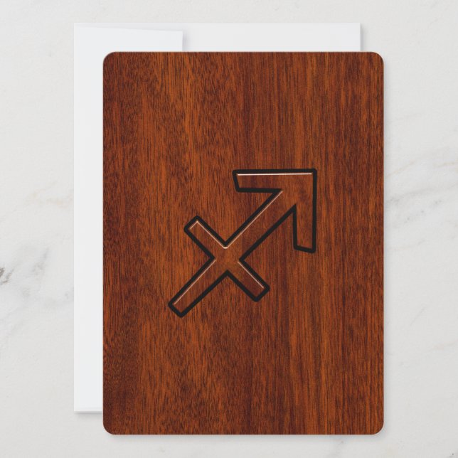 Sagittarius Zodiac Connexion style acajou (Devant)