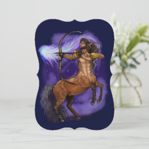 Sagittarius Zodiac Sign Invitation