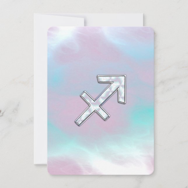 Sagittarius Zodiac signe sur Mère de style perle (Devant)