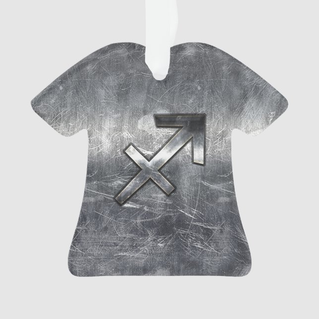 Sagittarius Zodiac Silver Distour Steel look (devant)