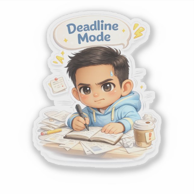 Sago - Cute Deadline Mode Sticker (Devant)