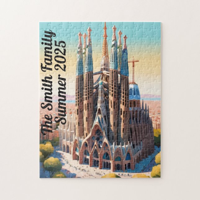 Sagrada Familia Puzzle personnalisé (Vertical)