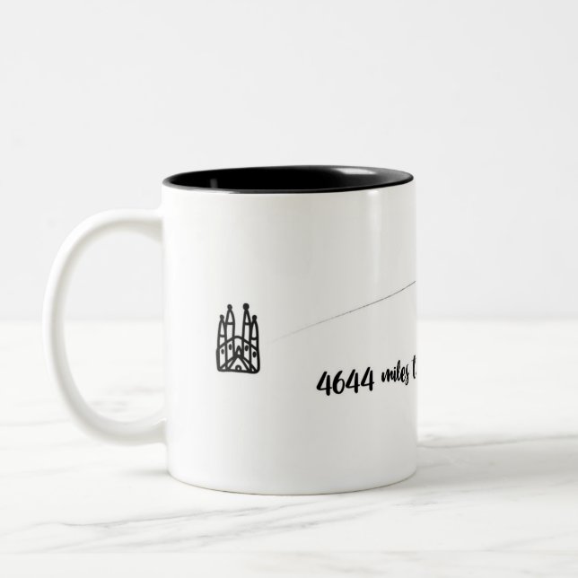 Sagrada Familia to Main Street USA mug (Gauche)