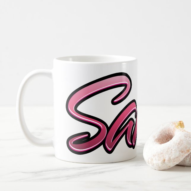 Sahra faded rose Tasse de thé (Avec donut)