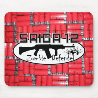 Saiga 12 - Tapis de souris de la défense de zombi