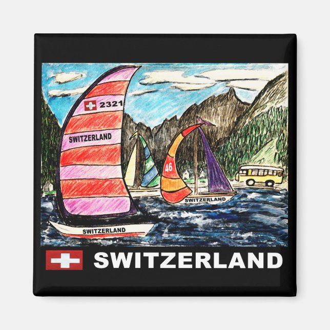 Sail Swiss Magnet (Devant)