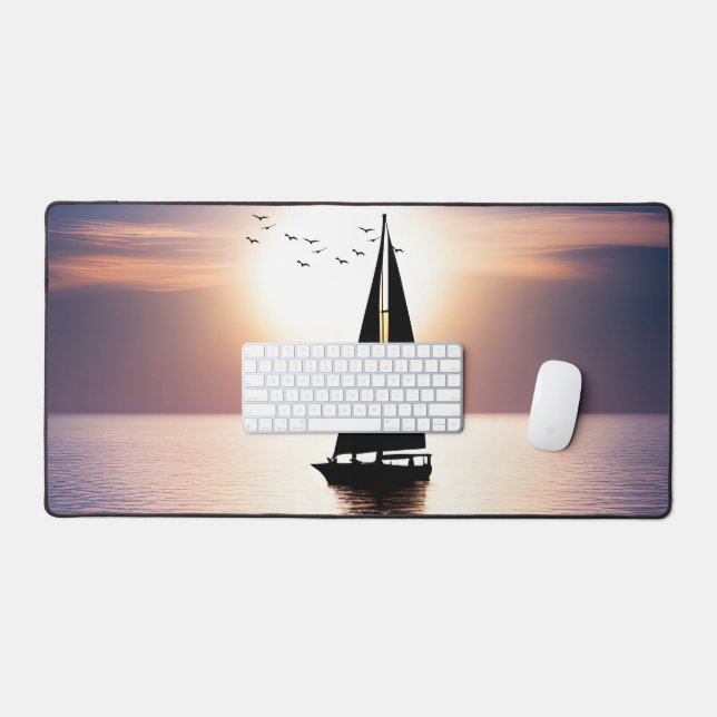 Sailboat et Seagull Sunset Scene (Clavier et souris)